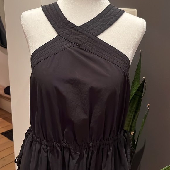 Madewell Black Halter Tiered MIDI Sundress Size 4 - Picture 3 of 10